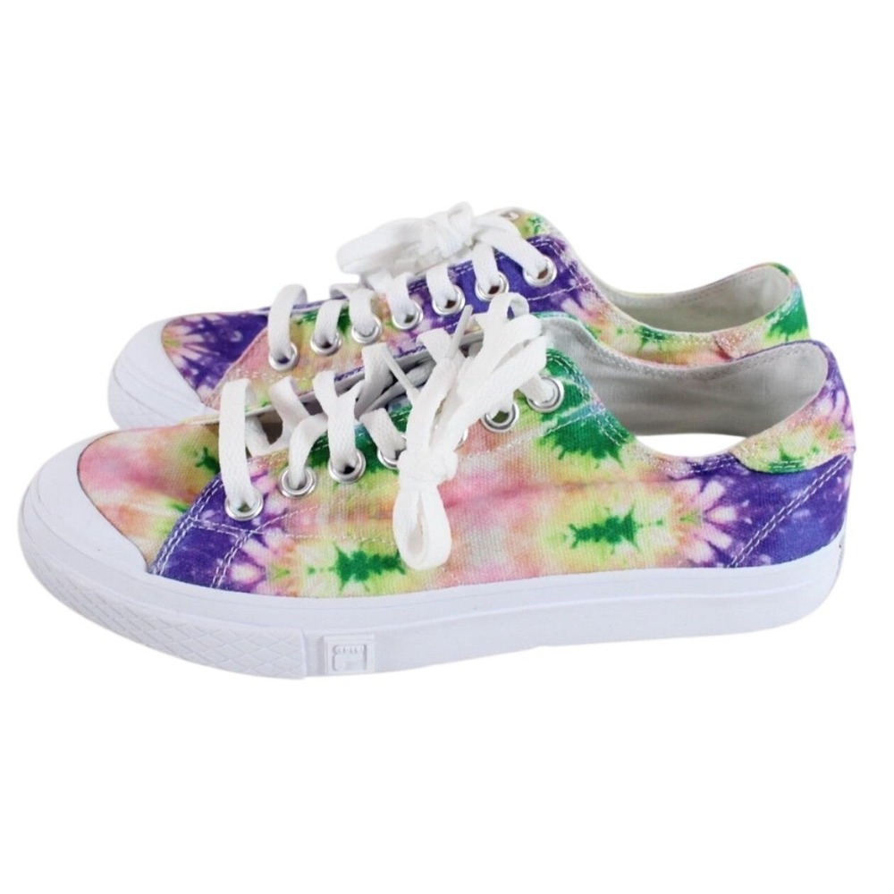 Fila‎ Low Top Canvas Sneakers Womens 9 Tie Dye Multicolor Lace Up Shoes New